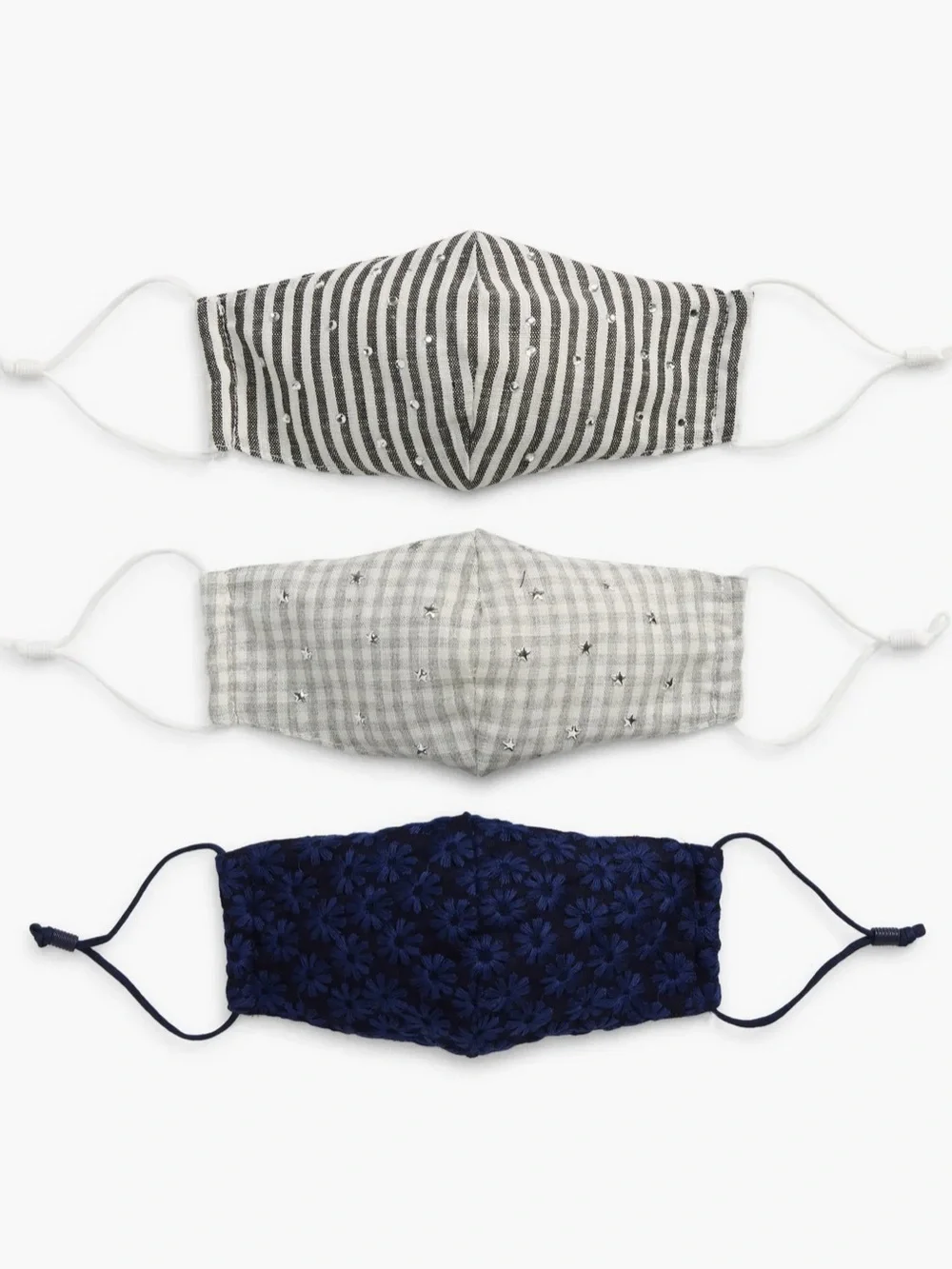 Lele Sadoughi Set of 3 Face Masks